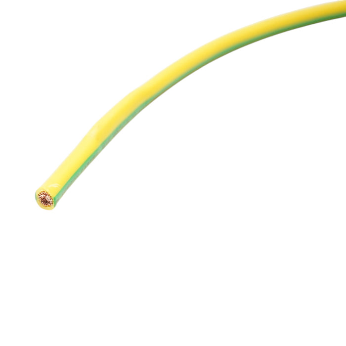 Cavo di messa a terra in rame 10mm giallo-verde MYF H07V-K, isolamento in PVC 450/750V 100m/rotolo
