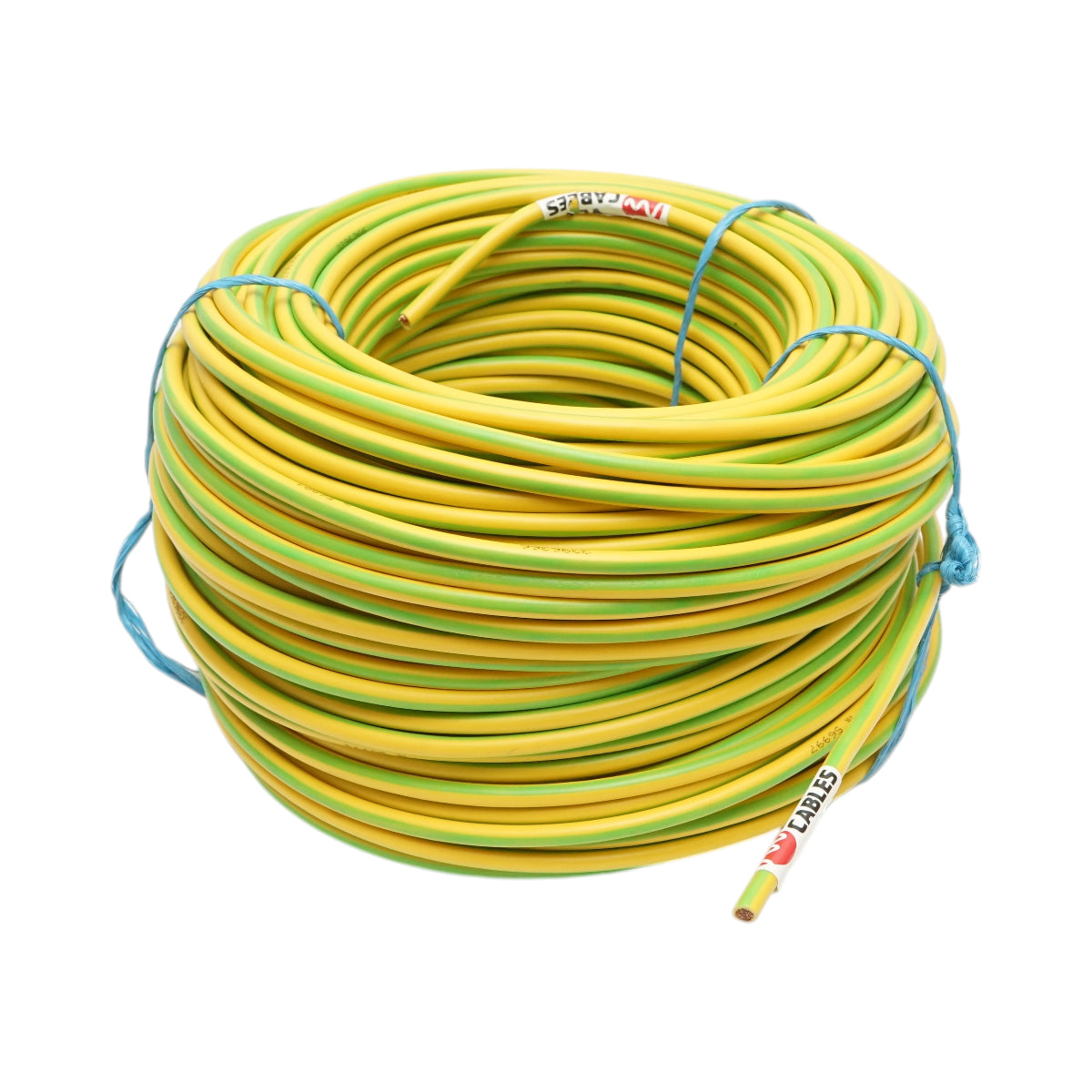 Cavo di messa a terra in rame 16mm giallo-verde MYF H07V-K, isolamento in PVC 450/750V 100m/rotolo