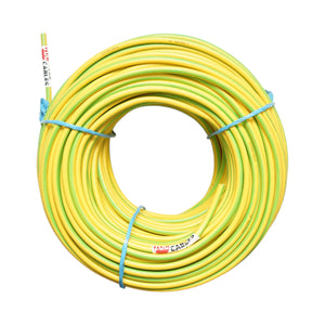 Cavo di messa a terra in rame 16mm giallo-verde MYF H07V-K, isolamento in PVC 450/750V 100m/rotolo