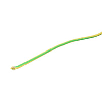 Cavo di messa a terra in rame 2,5 mm giallo-verde FY H07V-U, isolamento in PVC 450/750 V 100 m/rotolo