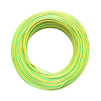 Cavo di messa a terra in rame 2,5 mm giallo-verde MYF H07V-K, isolamento in PVC 450/750 V 100 m/rotolo