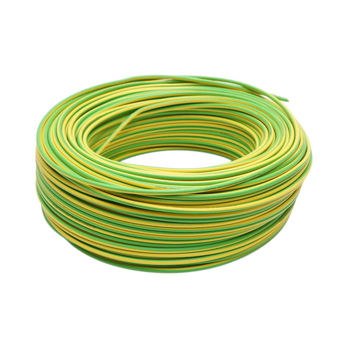 Cavo di messa a terra in rame 4mm giallo-verde MYF H07V-K, isolamento in PVC 450/750V 100m/rotolo