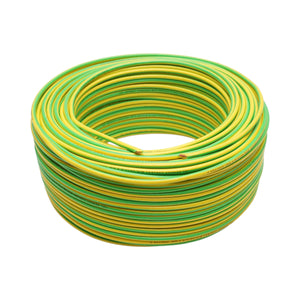 Cavo di messa a terra in rame 6mm giallo-verde MYF H07V-K, isolamento in PVC 450/750V 100m/rotolo