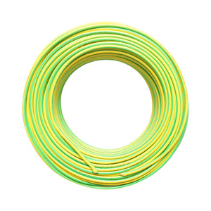 Cavo di messa a terra in rame 6mm giallo-verde MYF H07V-K, isolamento in PVC 450/750V 100m/rotolo