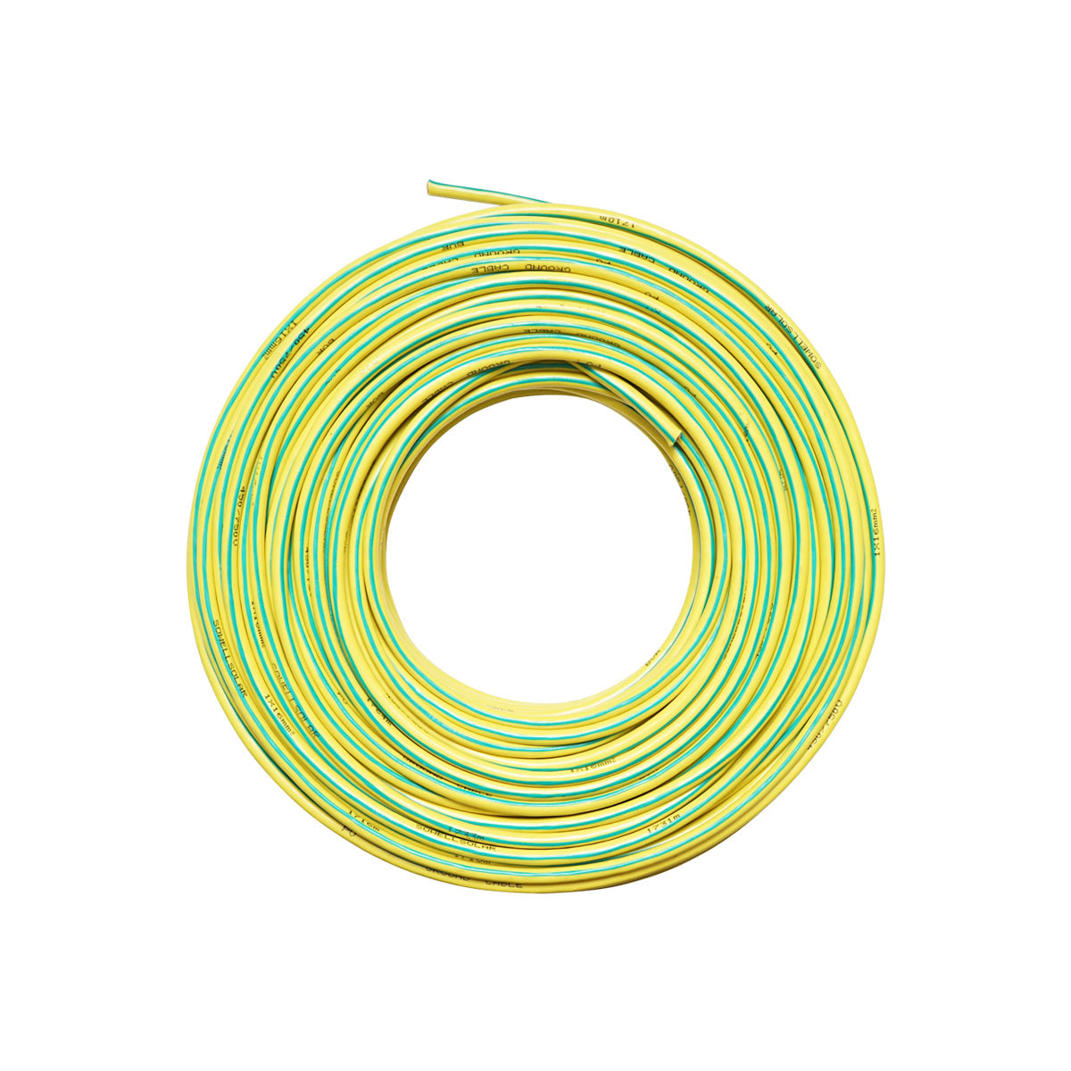 Cavo di messa a terra in rame, 10 m per pannelli solari MYF 1x10 mm, 450/750 V verde giallo