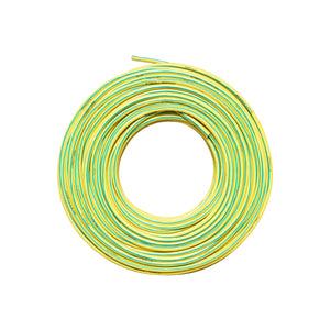Cavo di messa a terra in rame, 10 m per pannelli solari MYF 1x10 mm, 450/750 V verde giallo