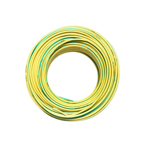 Cavo di messa a terra in rame, 100 m per pannelli solari MYF 1x10 mm, 450/750 V verde giallo