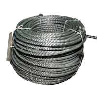 Cavo per verricello in acciaio 6x25 fi 11mm con anima metallica, 80m/rotolo