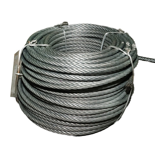 Cavo per verricello in acciaio 6x25 fi 11mm con anima metallica, 80m/rotolo