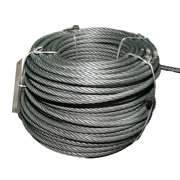 Cavo per verricello in acciaio 6x25 fi 11mm con anima metallica, 80m/rotolo