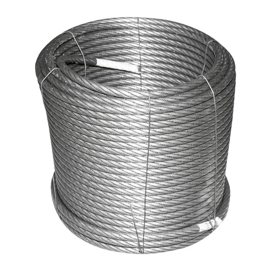 Cavo per verricello in acciaio 6x25 fi 11mm forgiato 0,7kg/1m con anima in metallo, 60m/rotolo