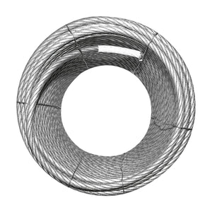 Cavo per verricello in acciaio 6x25 fi 11mm forgiato 0,7kg/1m con anima in metallo, 60m/rotolo