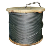 Cavo per verricello in acciaio 6x25 fi 13mm con anima metallica, 1000m/rotolo