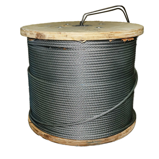 Cavo per verricello in acciaio 6x25 fi 13mm con anima metallica, 1000m/rotolo
