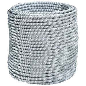 Cavo per verricello in acciaio 6x25 fi 13mm con anima metallica, 70m/rotolo
