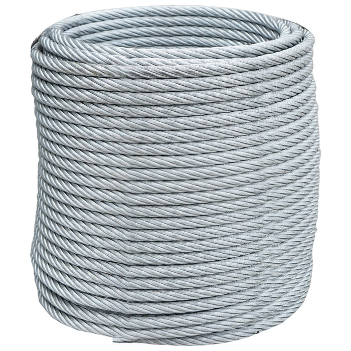 Cavo per verricello in acciaio 6x25 fi 13mm con anima metallica, 70m/rotolo