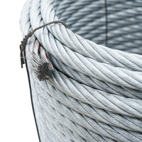 Cavo per verricello in acciaio 6x25 fi 13mm con anima metallica, 70m/rotolo