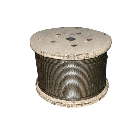 Cavo per verricello in acciaio 6x25, Ø 13mm con anima metallica 1000m/rotolo, 0,95kg/1m