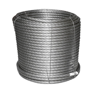Cavo per verricello in acciaio 6x25, Ø 13mm, 0,95kg/1m, con anima metallica, 40m/rotolo