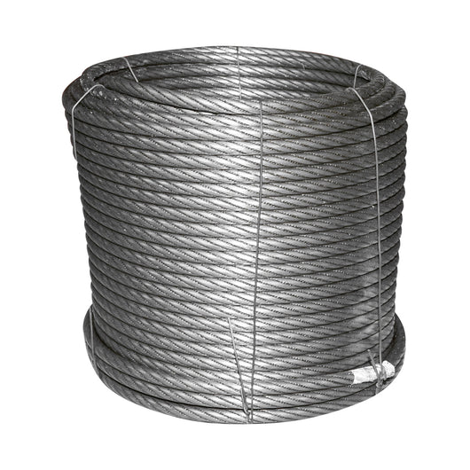Cavo per verricello in acciaio 6x25, Ø 13mm, 0,95kg/1m, con anima metallica, 40m/rotolo