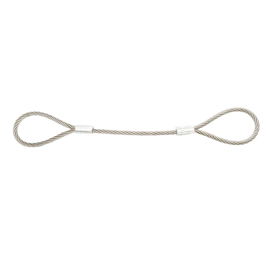 Cavo per verricello in acciaio 6x37 fi 16mm 1m con 2 occhielli