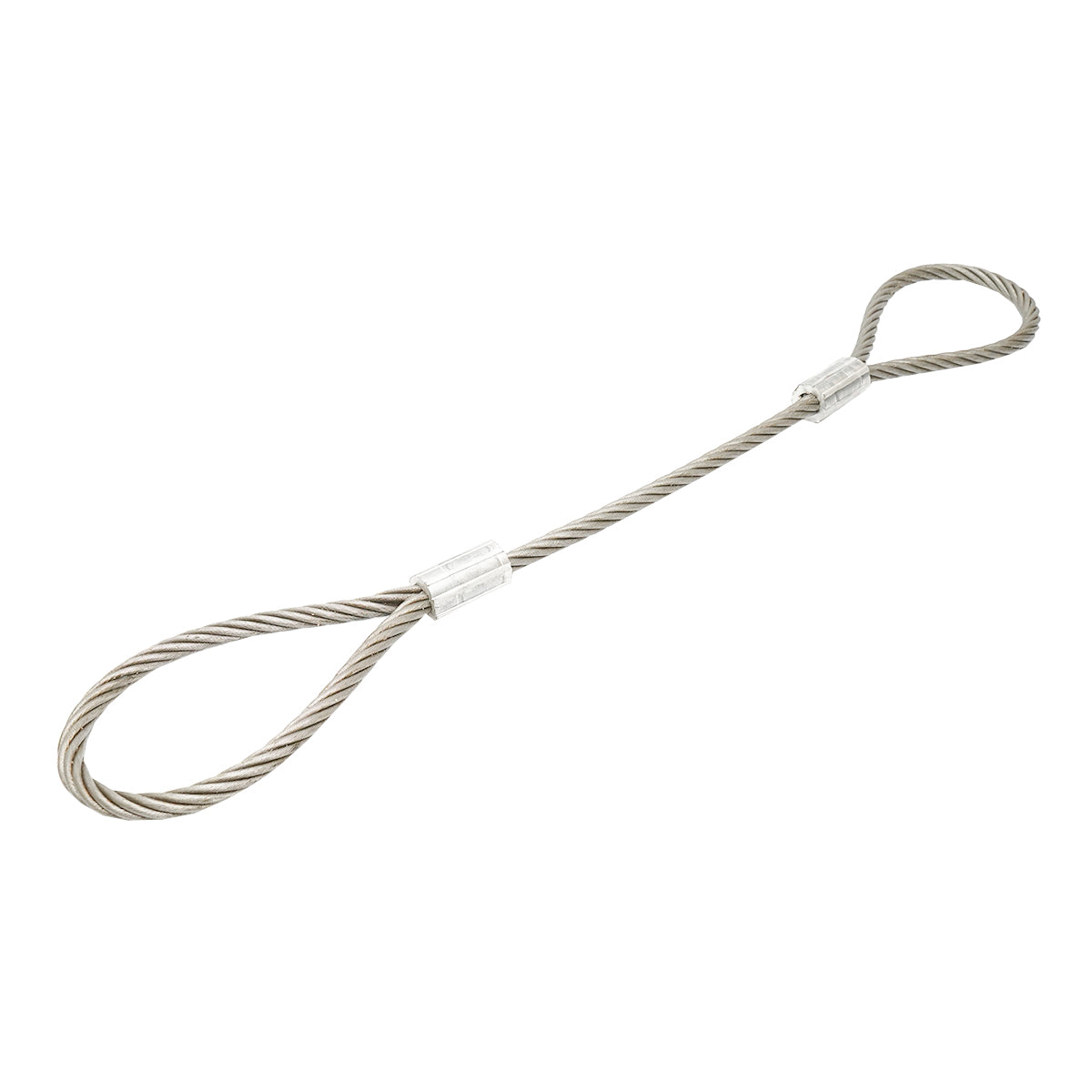 Cavo per verricello in acciaio 6x37 fi 16mm 1m con 2 occhielli