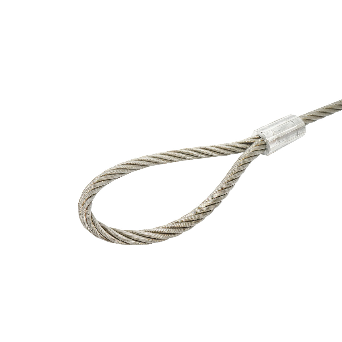 Cavo per verricello in acciaio 6x37 fi 16mm 1m con 2 occhielli