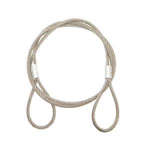 Cavo/fune in acciaio per verricello 6x37 fi 16mm lunghezza 6m con 2 occhielli