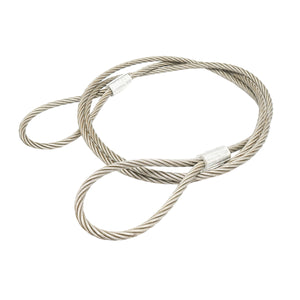 Cavo/fune in acciaio per verricello 6x37 fi 16mm lunghezza 6m con 2 occhielli