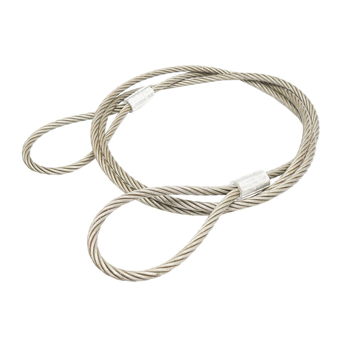 Cavo/fune in acciaio per verricello 6x37 fi 16mm lunghezza 6m con 2 occhielli