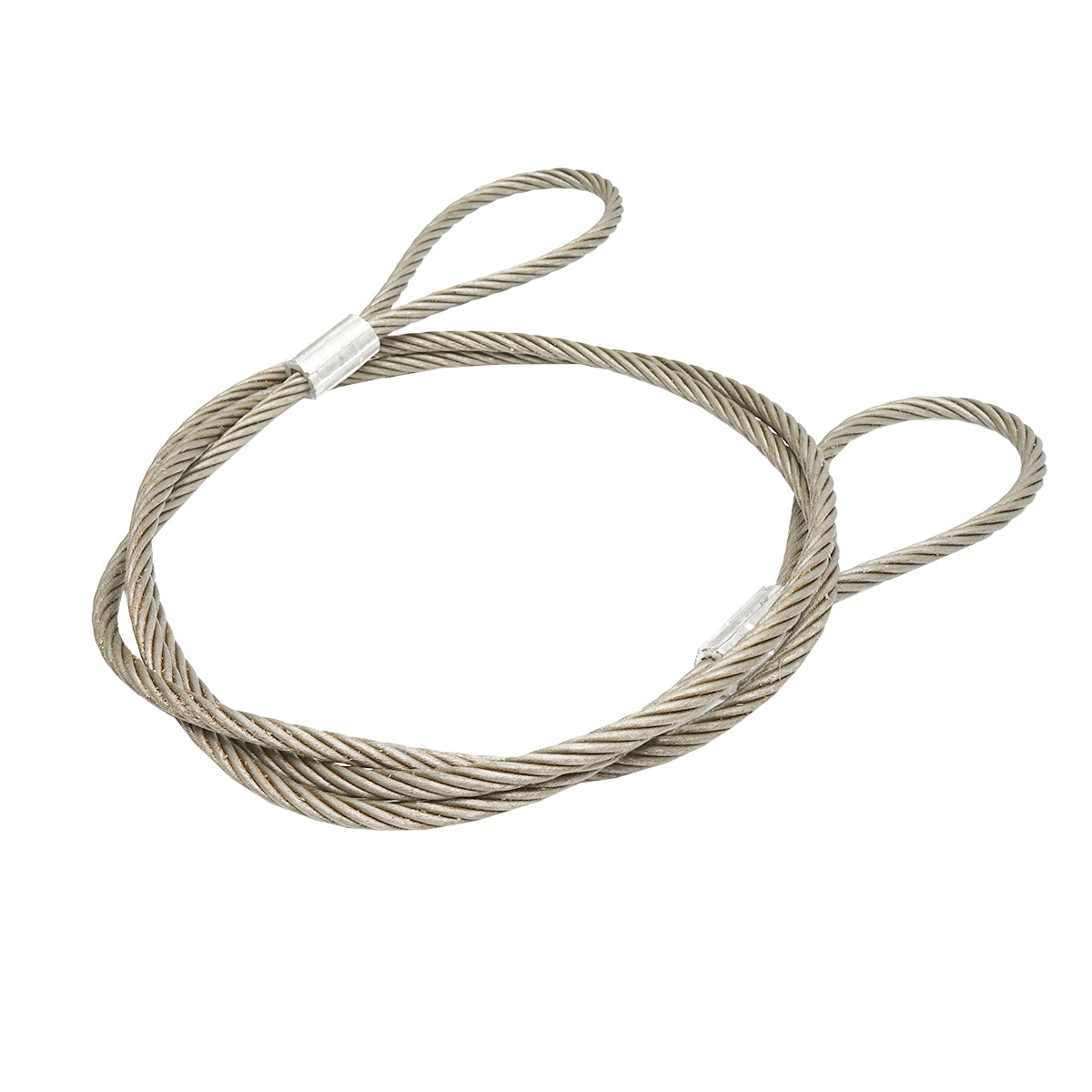 Cavo/fune in acciaio per verricello 6x37 fi 16mm lunghezza 6m con 2 occhielli