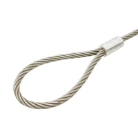 Cavo/fune in acciaio per verricello 6x37 fi 16mm lunghezza 6m con 2 occhielli