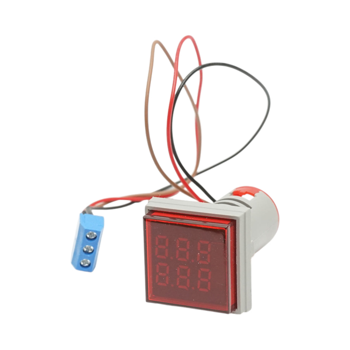 Contatore indicatore digitale LED rosso 0-999999, 220V/380V AC Ø 22mm Breckner Germany