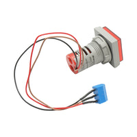 Contatore indicatore digitale LED rosso 0-999999, 220V/380V AC Ø 22mm Breckner Germany