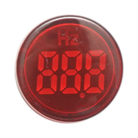 Indicatore di frequenza digitale amperometro LED rosso 0-99Hz Ø 22mm Breckner Germany