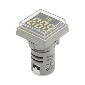 Indicatore di frequenza digitale LED bianco 0-99Hz Ø 22mm Breckner Germany