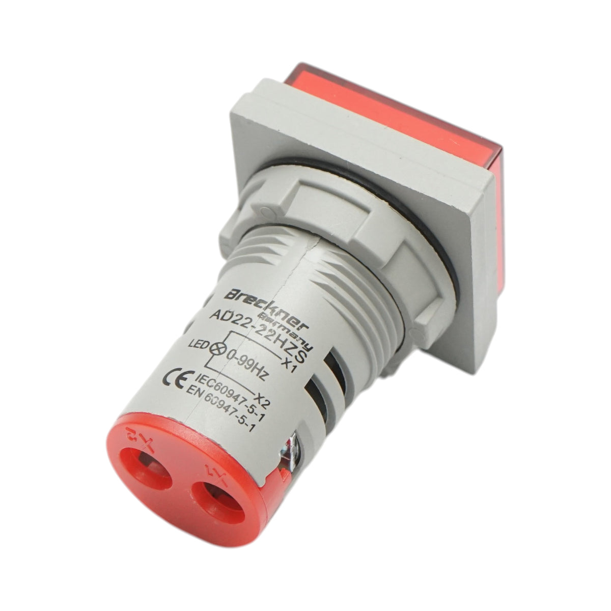 Indicatore di frequenza digitale LED rosso 0-99Hz Ø 22mm Breckner Germany