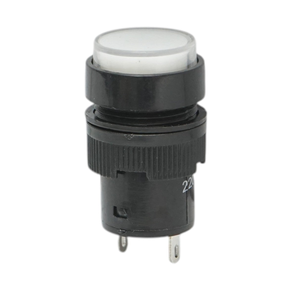 Indicatore di segnale industriale LED bianco 220V Ø 16mm Breckner Germany