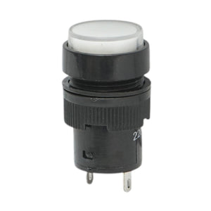 Indicatore di segnale industriale LED bianco 220V Ø 16mm Breckner Germany