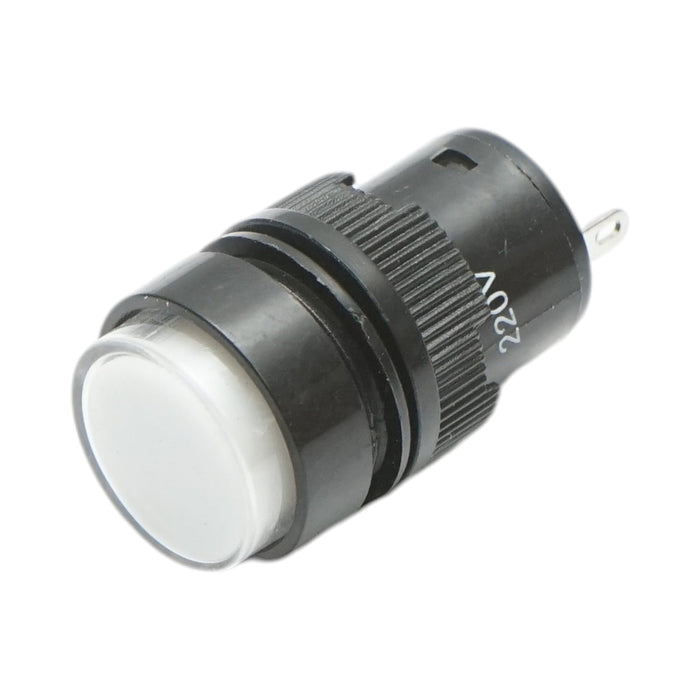 Indicatore di segnale industriale LED bianco 220V Ø 16mm Breckner Germany