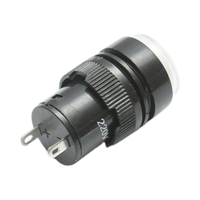 Indicatore di segnale industriale LED bianco 220V Ø 16mm Breckner Germany