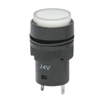 Indicatore di segnale industriale LED bianco 24V Ø 16mm Breckner Germany