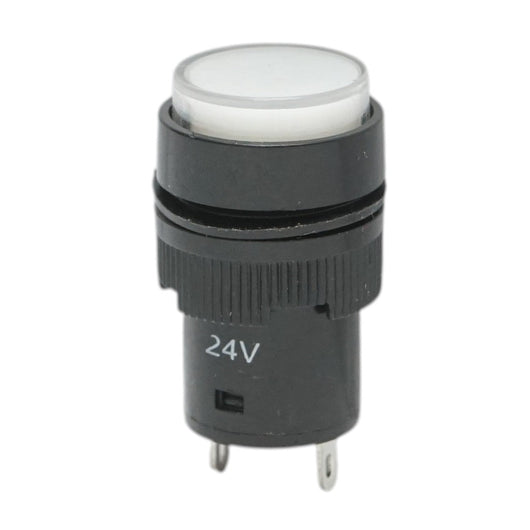 Indicatore di segnale industriale LED bianco 24V Ø 16mm Breckner Germany