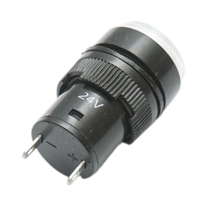 Indicatore di segnale industriale LED bianco 24V Ø 16mm Breckner Germany