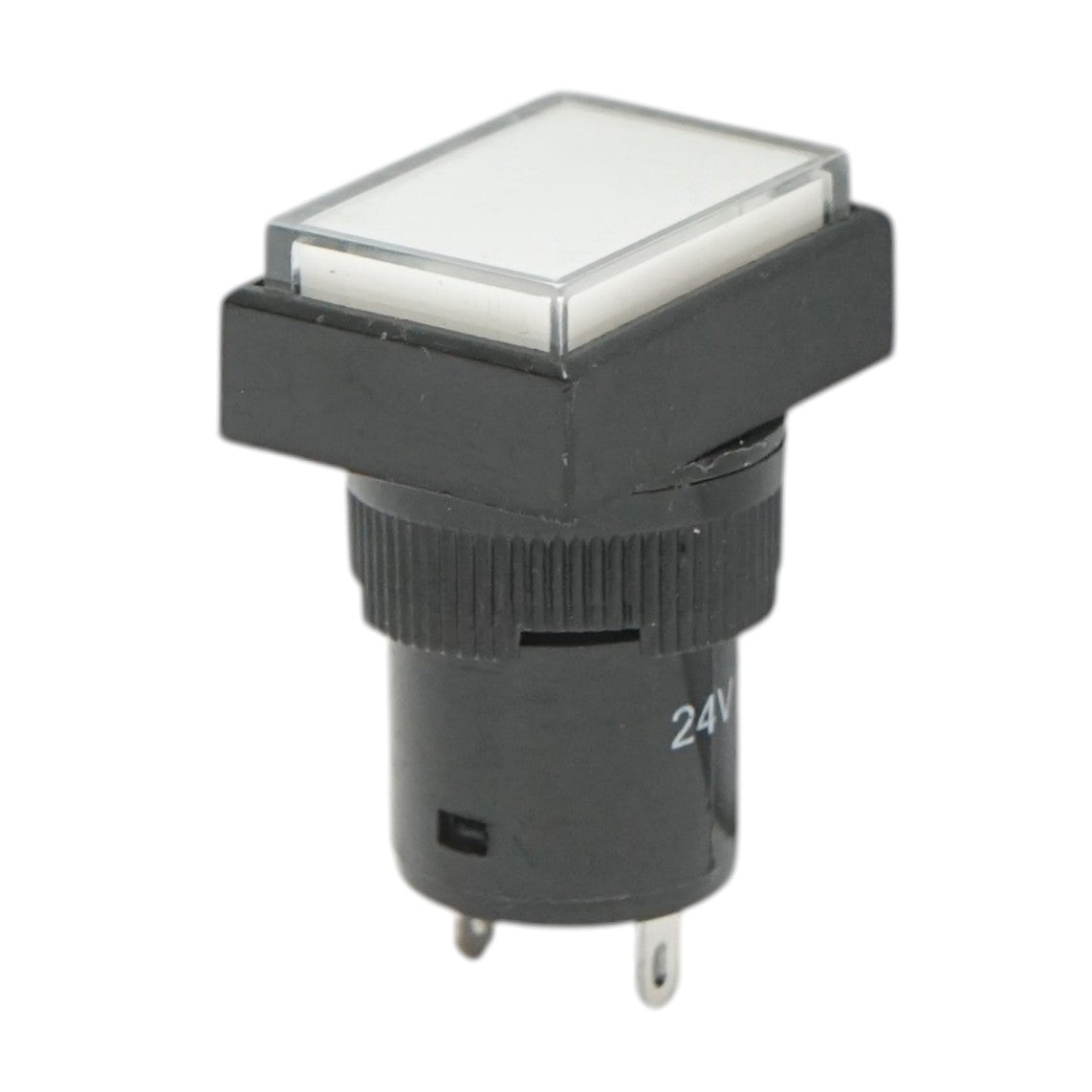 Indicatore di segnale industriale LED bianco 24V Ø 16mm quadrato Breckner Germany