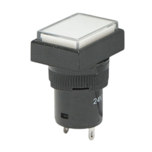 Indicatore di segnale industriale LED bianco 24V Ø 16mm quadrato Breckner Germany