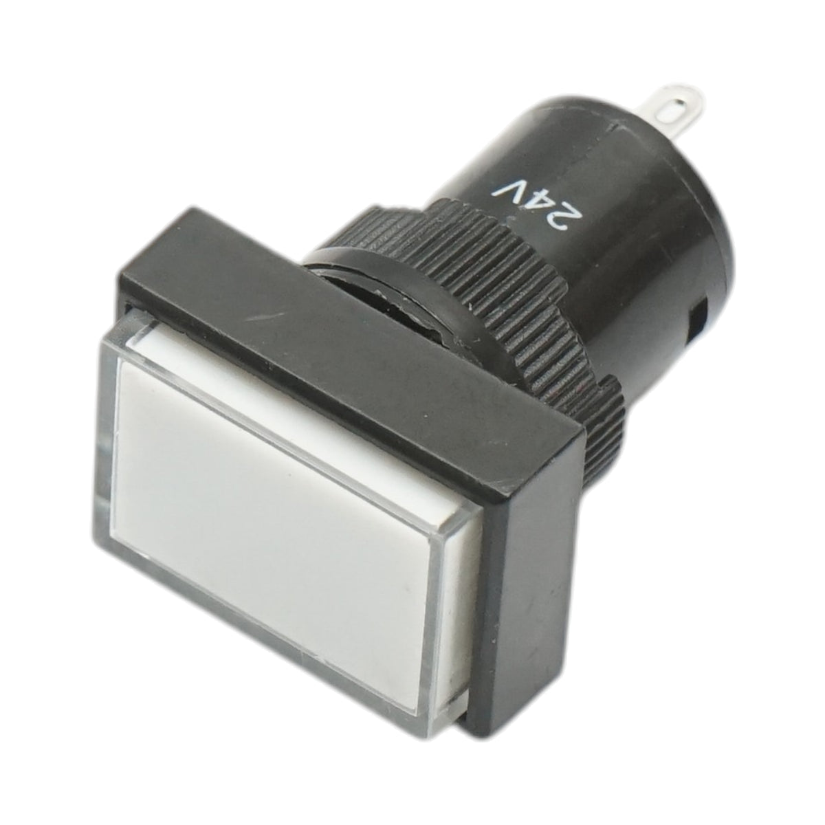 Indicatore di segnale industriale LED bianco 24V Ø 16mm quadrato Breckner Germany