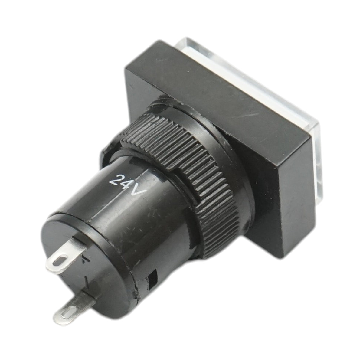 Indicatore di segnale industriale LED bianco 24V Ø 16mm quadrato Breckner Germany