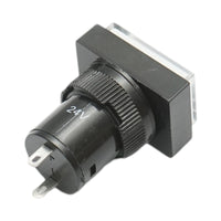 Indicatore di segnale industriale LED bianco 24V Ø 16mm quadrato Breckner Germany