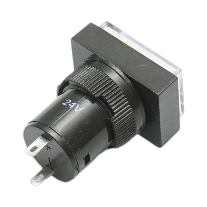 Indicatore di segnale industriale LED bianco 24V Ø 16mm quadrato Breckner Germany